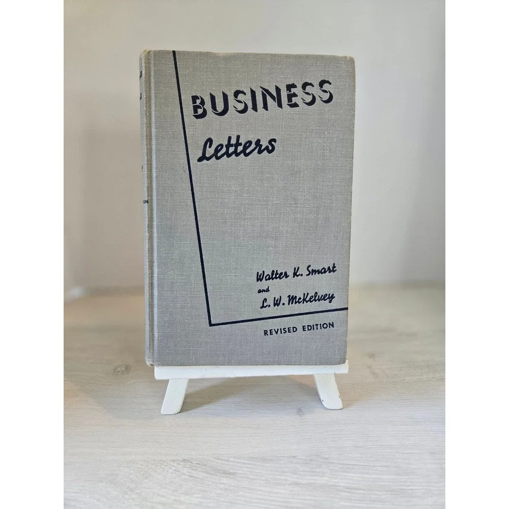 Vintage Business Letters‎ book, hardcopy 1941, desk display reference